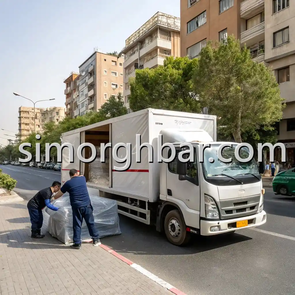 سیمرغ بار خدمات بسته بندی حمل و نقل و باربری اثاثیه منزل در شرق تهران تهرانپارس